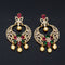 Zirconia Chandbali Earrings