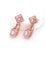 Zirconia Rose Gold Dangler 2 in 1 Stud+Earrings