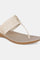 Aurelia Ecru Laser Cut Almond Toe Wedge-Zcynthia