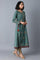 Dark Green Panelled kurta