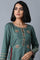 Dark Green Panelled kurta