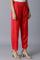 Coral Red Parallel Pants