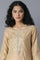 Beige Chanderi kurta