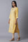 Yellow Embroidered kurta