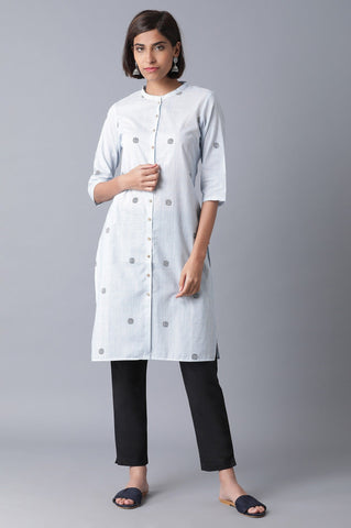 Light Blue Printed kurta