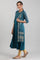 Blue A-line kurta