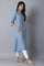 Denim Blue A-Line kurta