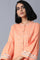 Bright Orange Khadi kurta