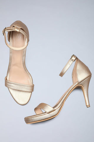 W Gold Solid Almond Toe Stiletto-Wramp