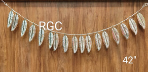 RGC German Silver Stone Mango Leaf Toran