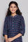 Blue Pure Cotton Straight Kurta and Palazzo Set