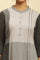 Grey Printed Button Down Kurta