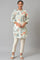 Soft Beige Floral Print kurta