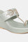 W Pastel Green Whole Foot Embroidered Almond Toe Wedge-Wcamryn