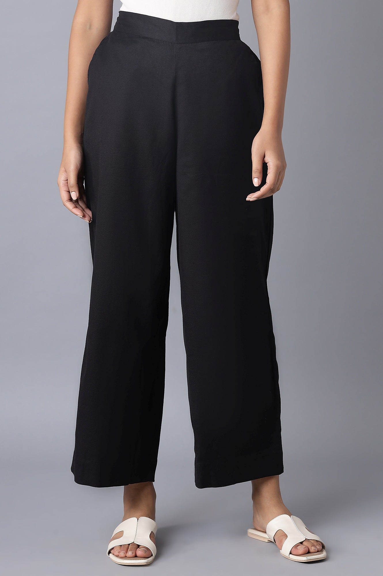 Black Basic Trousers