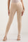 Beige Solid Skinny-fit Knit Tights with Elasticated Waist