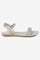 Aurelia Solid Gold Almond Toe Flat