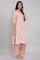 Pink Jacqurd Embroidered kurta