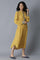 Mustard Yellow Gathered Dress