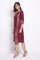 Purple Straight Foil Print kurta