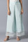 Sky Blue Shantung Parallel Pants