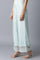 Sky Blue Shantung Parallel Pants