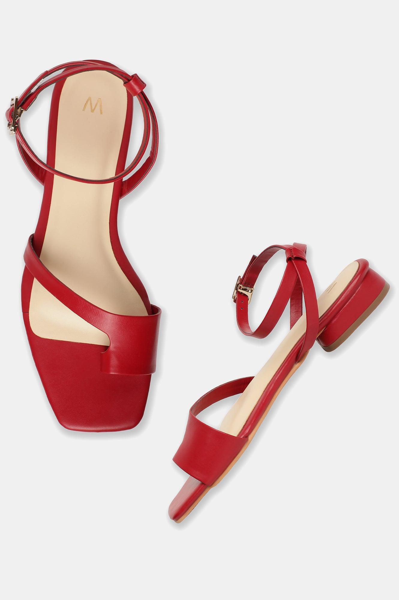 W Solid Square Toe Block Heel-Wskyler