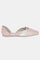 Blush Square Toe Embroidered Flat-WMAURA