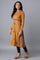 Dark Yellow A-line Winter Dress