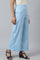 Blue Pure Cotton Straight Kurta and Palazzo Set