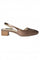 Aurelia Solid Brown Pointed Block Heel