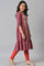 Aurelia Girls Maroon Dress-