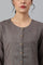 Charcoal Grey Button Down Pleated kurta