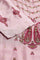 Pink Glitter Printed Shantung kurta