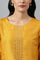 Mustard Karnatka Silk Mukaish Print kurta