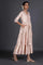 Light Pink Gold Printed Festive Dress