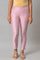 Light Pink Solid Women Slim Pants