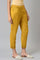 Yellow Embroidered Straight Pants