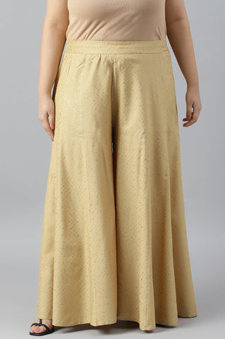 Golden Glitter Polka Dots Plus Size Culottes