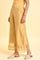 Gold Floral Brasso Wide Leg Parellel Pants