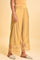 Gold Floral Brasso Wide Leg Parellel Pants