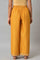 Mustard Glitter Printed Parallel Pants