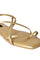 W Solid Gold Square Toe Flat