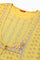 Yellow Glitter Printed Mock Layer kurta With Straight Pants