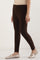 Brown Solid Skinny Fit Tights With Elasticated Waist