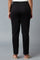 Black Ankle Length Jersy Pants