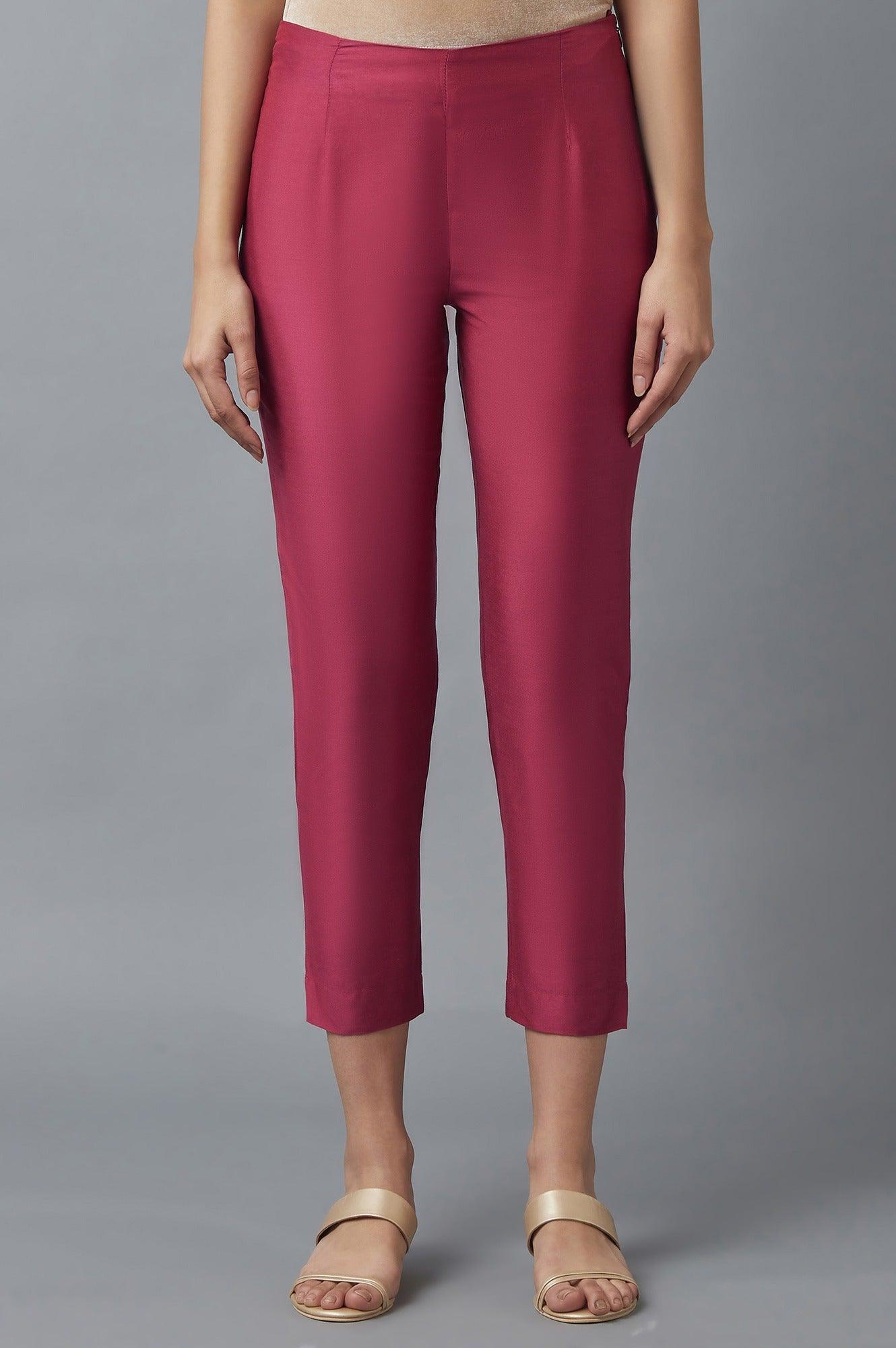 Red Slim Pants