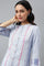 Light Blue Shirt kurta With Front Placket