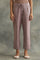 Lilac Solid Straight Pants