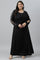 Black Embellished Plus Size Festive Winter Dress